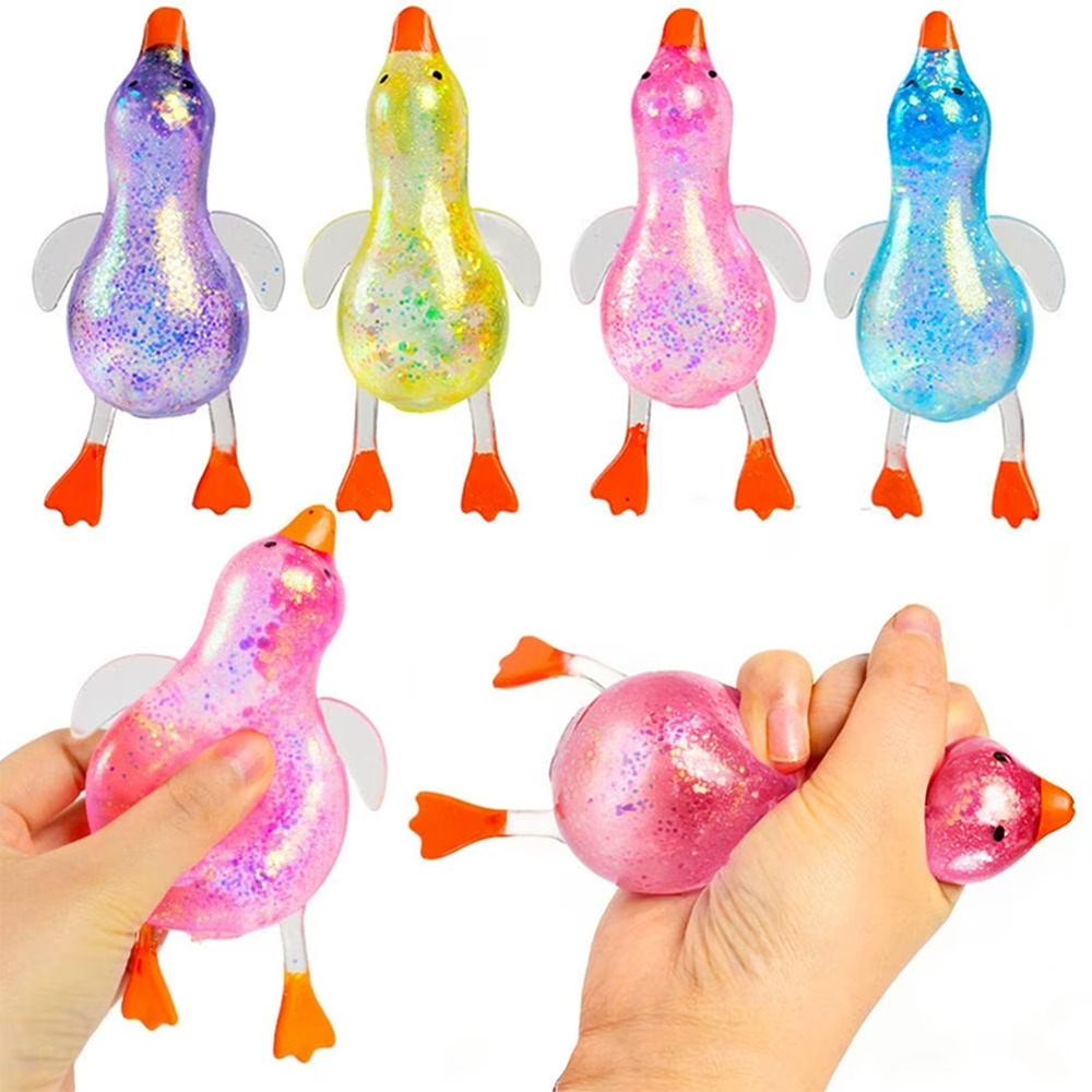 🔥Sugar Gel Squishy Duck 6 Inch Maltose Filled GREEN Sensory Fidget Toy BNWT🔥